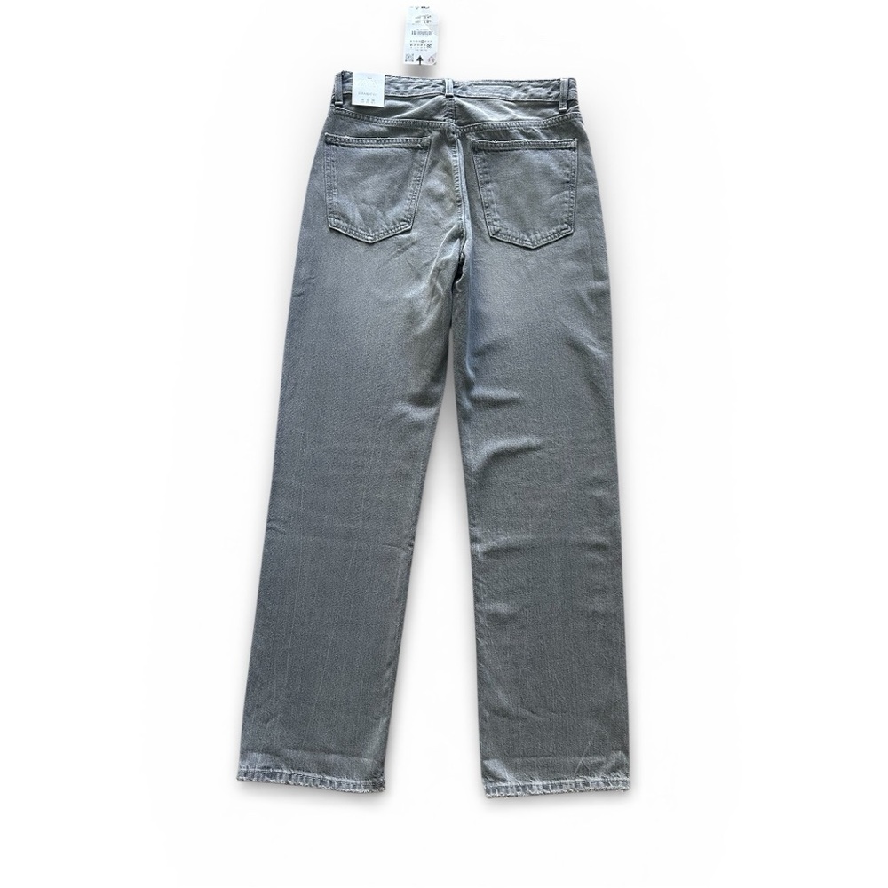 Zara Women Gray Straight Jeans, US Size 6